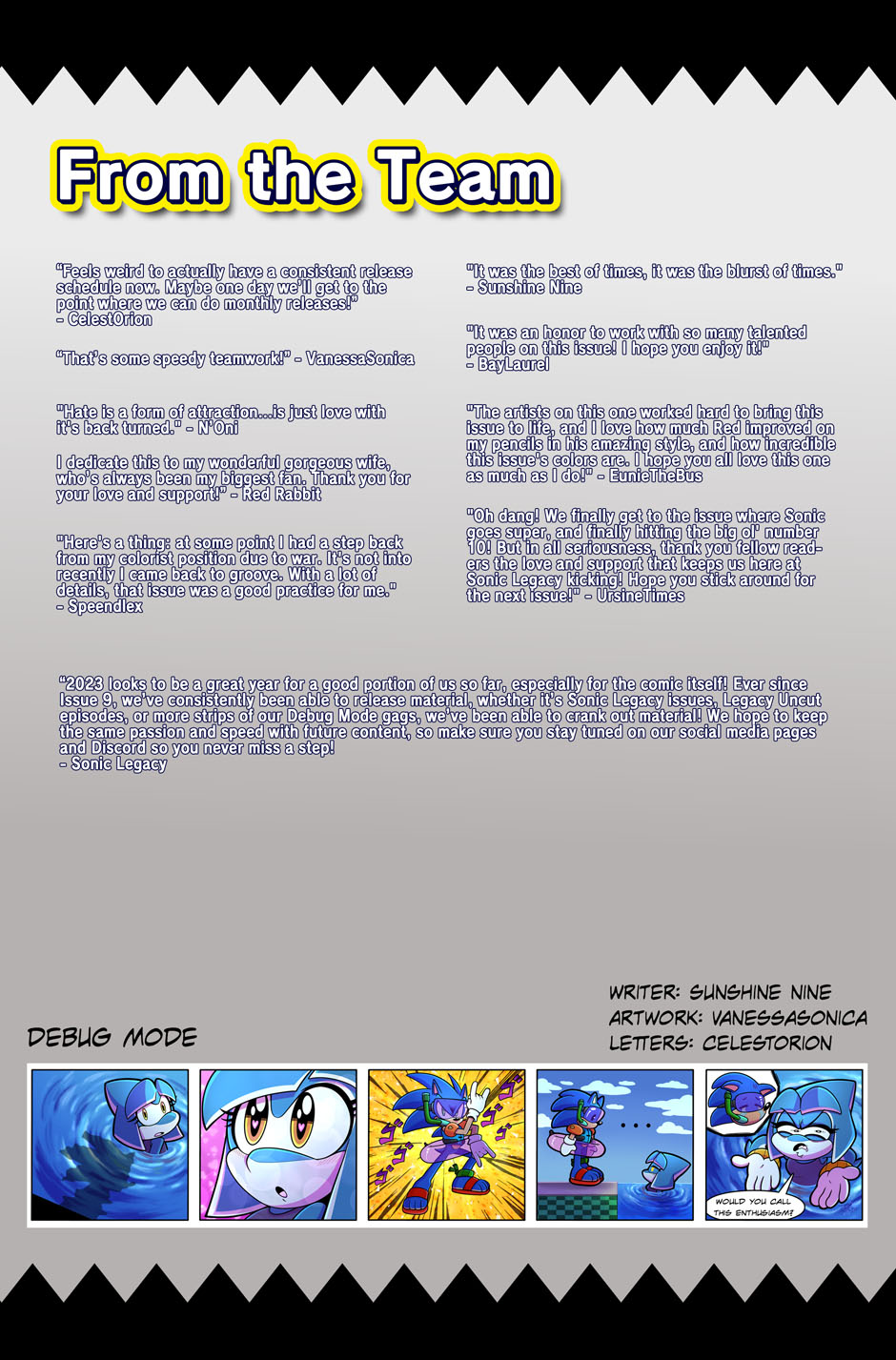 Sonic Legacy Issue 10, Sonic Legacy Wiki